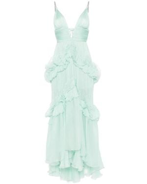 Maria Lucia Hohan Ruffled Maxi Dress - Green