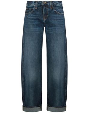 KHAITE Belt-Loop Pocket Jeans - Blue