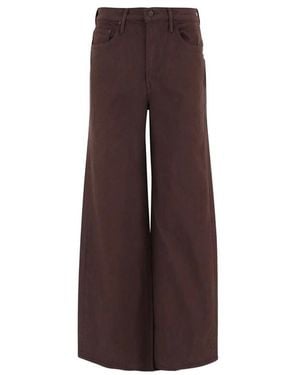 Mother Wide-Leg Jeans - Brown