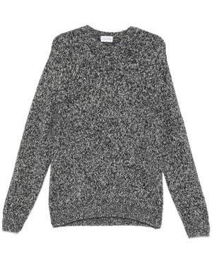Scaglione Marl-Knit Crew-Neck Jumper - Grey
