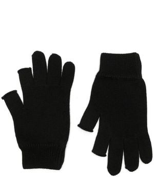 Rick Owens Fingerless Press-Stud Gloves - Black