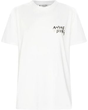 Anine Bing Rear-Lettering T-Shirt - White