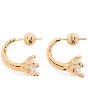 Panconesi Crystal-Embellished Earring - Metallic