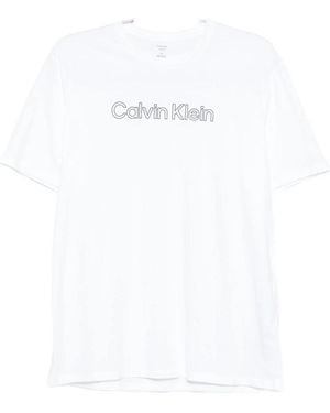 Calvin Klein Logo-Print T-Shirt - White