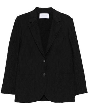 Harris Wharf London Textured Single-Breasted Jacket - Black