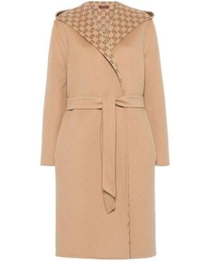 Gucci Reversible Gg Coat - Natural