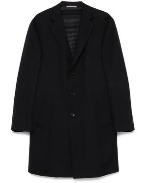 Canali Single-Breasted Coat - Black
