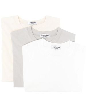 LA PISCINE Layered Long-Sleeve T-Shirt Set Of Three - White