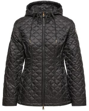 Moncler Arum Quilted Hooded Jacket - Black