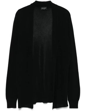 Cardigan Roberto Collina Homme Noir - Neuf Avec étiquettes, Coupe Classique, Qualité Italienne