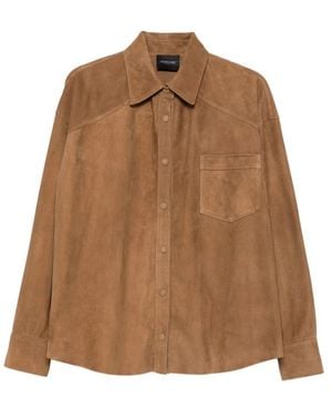 Simonetta Ravizza Lorna Chest-Pocket Shirt - Brown