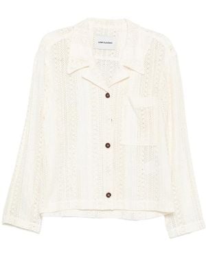 Low Classic Buttoned Jacket - White
