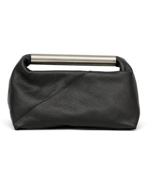 MM6 by Maison Margiela Handbag Japanese Horizontal Leather Tote Bags - Black