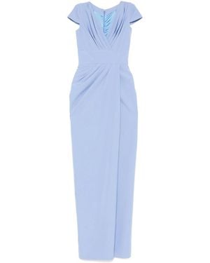 Rhea Costa Draped Maxi Dress - Blue