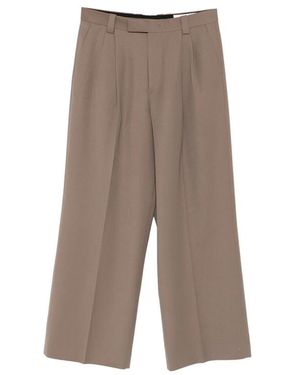 Tonywack Pleated Tailored Trousers - Grey