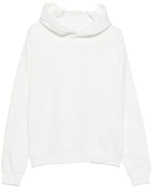 Woc Phoenix Ribbed-Trim Hoodie - White