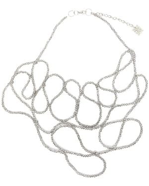 Panicale Beaded Necklace - Metallic