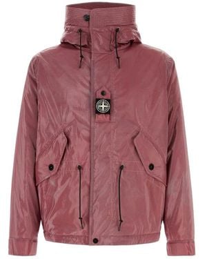 Stone Island Dark Nylon Parka - Purple