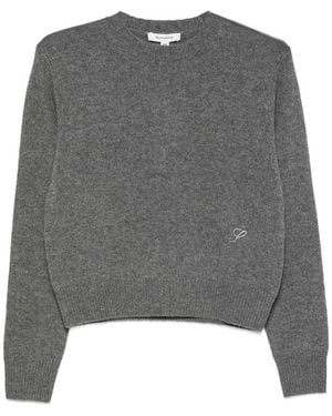 Sporty & Rich Crystal-Embellished Jumper - Grey