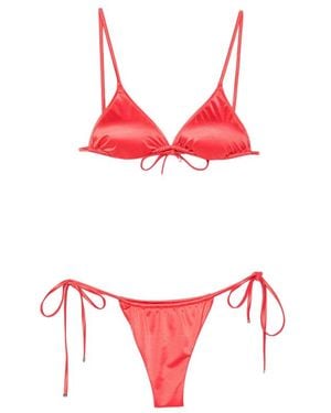 VENUJA Tie-Detail Bikini - Red
