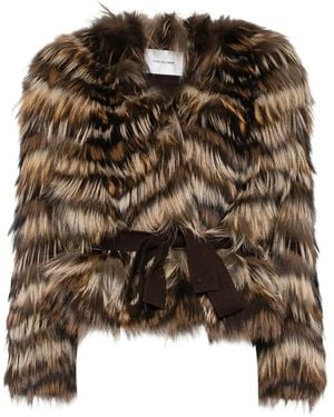Yves Salomon Veste 55Cm - Brown