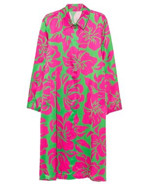 Dries Van Noten Raltonas Floral-Print Satin-Finish Dress - Pink