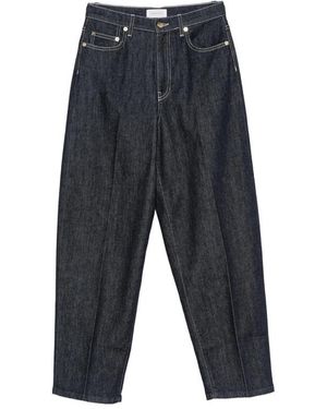 Fabiana Filippi Contrast-Stitch Jeans - Blue