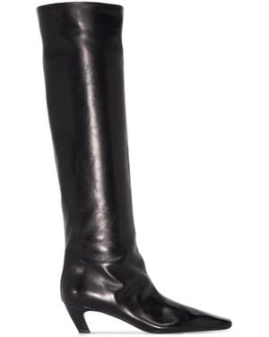 KHAITE Davis Knee-High Boots - Black