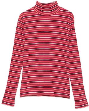 Dries Van Noten Striped Roll-Neck Sweater - Red