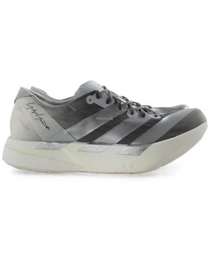 Y-3 Adios Pro 4 Lace-Up Trainers - Grey