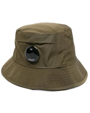 C.P. Company C. P. Company Logo-Patch Bucket Hat - Green
