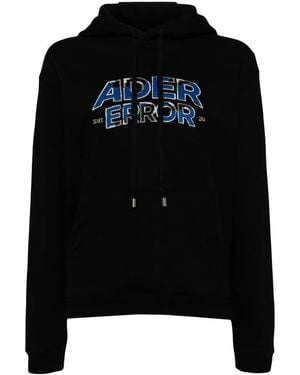 Adererror Logo Hoodie - Black