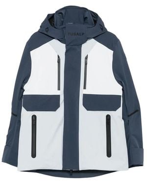 Fusalp John Colour-Block Hooded Ski Jacket - Blue