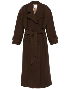 LE SULLY STUDIO Belted Coat - Brown
