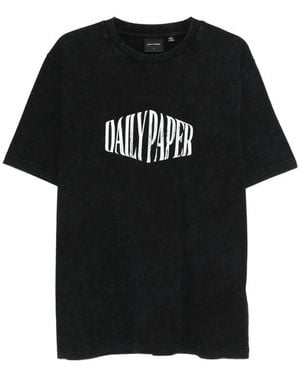 Daily Paper Logo-Print T-Shirt - Black