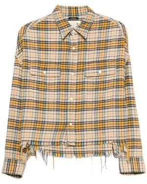 R13 Shirt Plaid - Natural