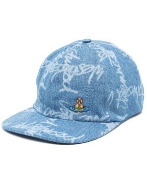 Vivienne Westwood Vw Grid Baseball Cap - Blue