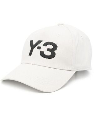 Y-3 Logo-Embroidered Cap - White
