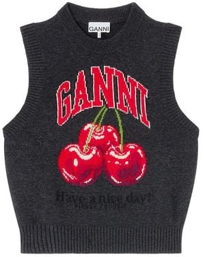 Ganni Tops - Black