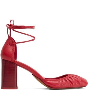 Lemaire 85Mm Micro Ballerina 85 Gathered-Toe Lace-Up Flats