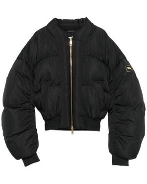 Elisabetta Franchi Short Down Jacket - Black