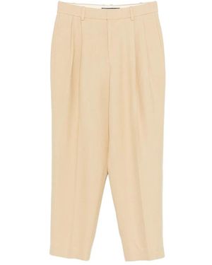 Ralph Lauren Dutan Pleated Trousers - Natural