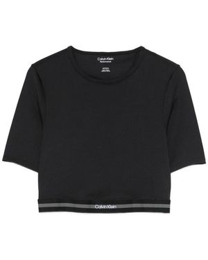 Calvin Klein Banded Hem T-Shirt - Black
