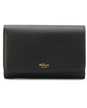Mulberry Leather Continental Purse - Black