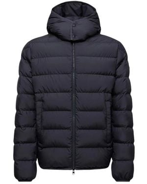 Moncler Hooded Quilted Jacket - Blue