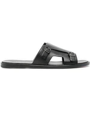 Santoni Sliders - Black