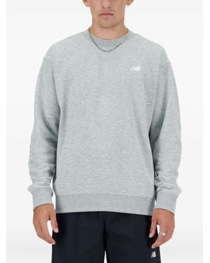 New Balance Essentials Fleece Crew-Neck Sweatshirt - Grey
