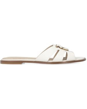 Pinko Cut-Out Open Toe Shoes - White