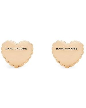 Marc Jacobs Tone Heart Shape Earrings - Metallic