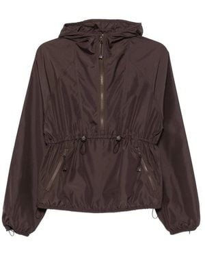 Cecilie Bahnsen Hooded Drawstring Jacket - Brown
